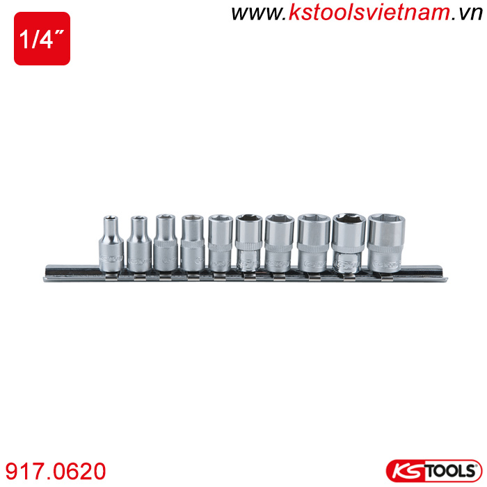 bộ tuýp 10 cây 6-13 mm KS Tools 917.0620