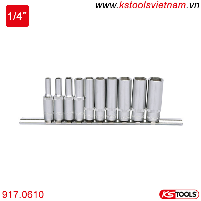 bộ tuýp dài 1/4 inch 917.0610 ks tools