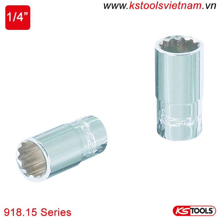 đầu tuýp 1/4 inch ks tools 918.15 series