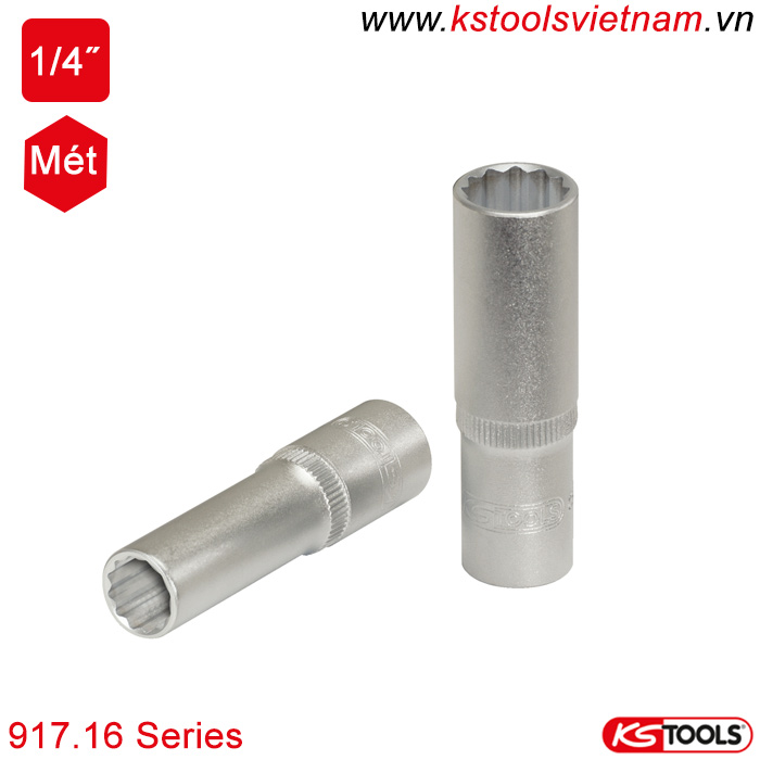 khẩu dài 12 point 1/4 inch 917.16 series ks tools