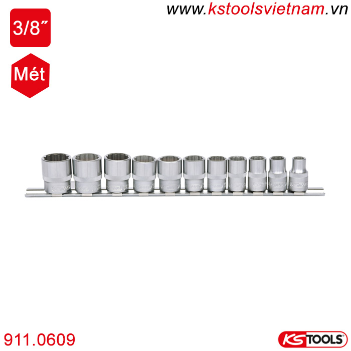 bộ khẩu 12 point 8-19 mm 911.0609 ks tools