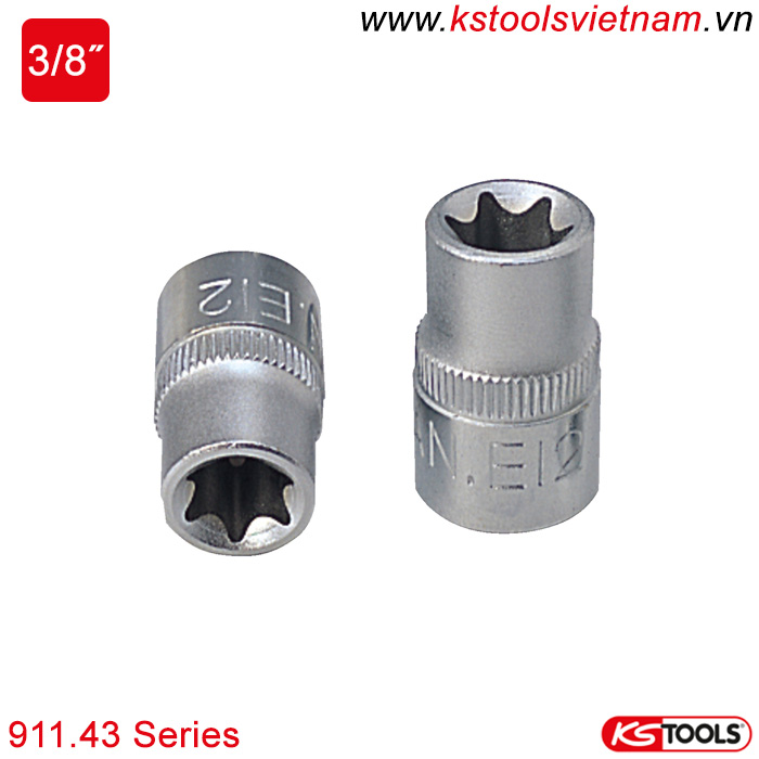 đầu khẩu hoa thị torx e 911.43 series ks tools