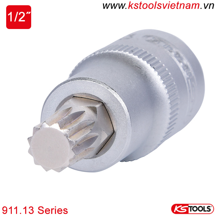 Khẩu bit socket đầu răng cưa Ks Tools 911.13 Series M4 - M18