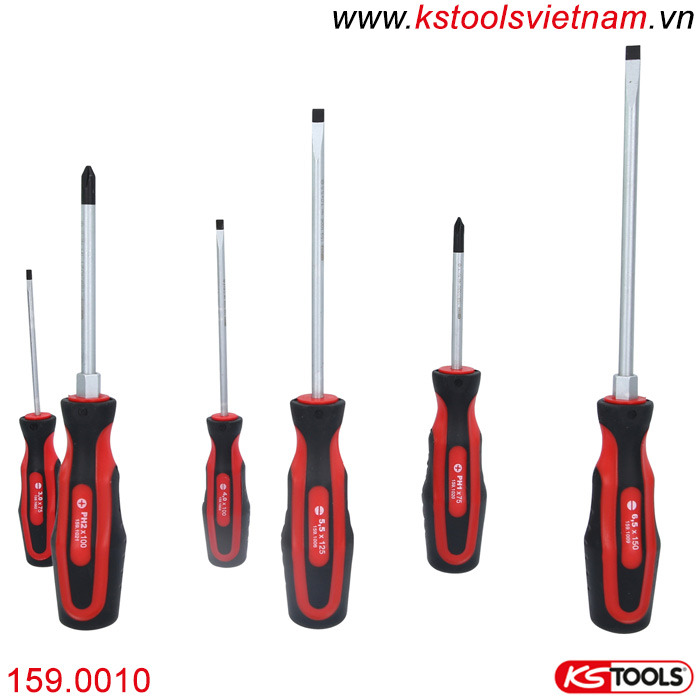 Bộ tô vít 6 chi tiết 159.0010 KS Tools