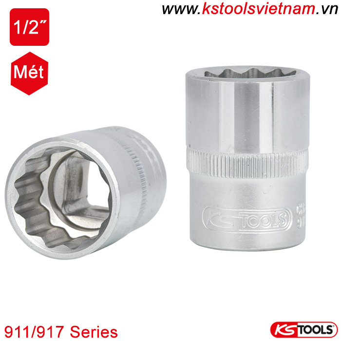 đầu tuýp socket 12 cạnh 911/917 series ks tools