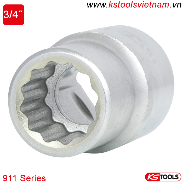 Đầu tuýp socket 12 cạnh 3/4 inch 911.Series KS Tools