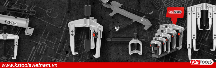 Vam cảo cơ khí tháo vòng bi, kích thủy lực KS Tools Germany