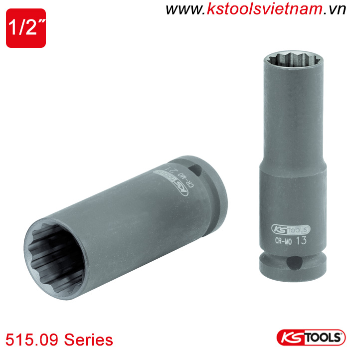 Đầu khẩu dài đầu 1/2 inch 12 point 515.09 Series KS Tools
