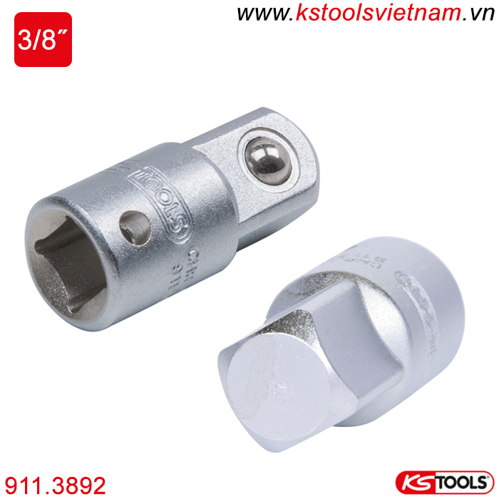 Adaptor chuyển đổi đầu vuông 3/8F x 1/2M 911.3892 KS Tools