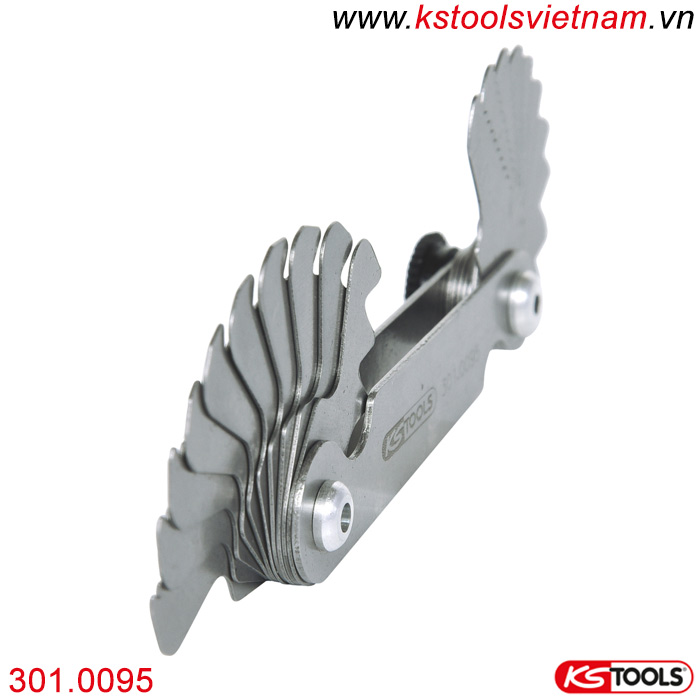 Bộ dưỡng đo ren 20 lá 301.0095 KS Tools