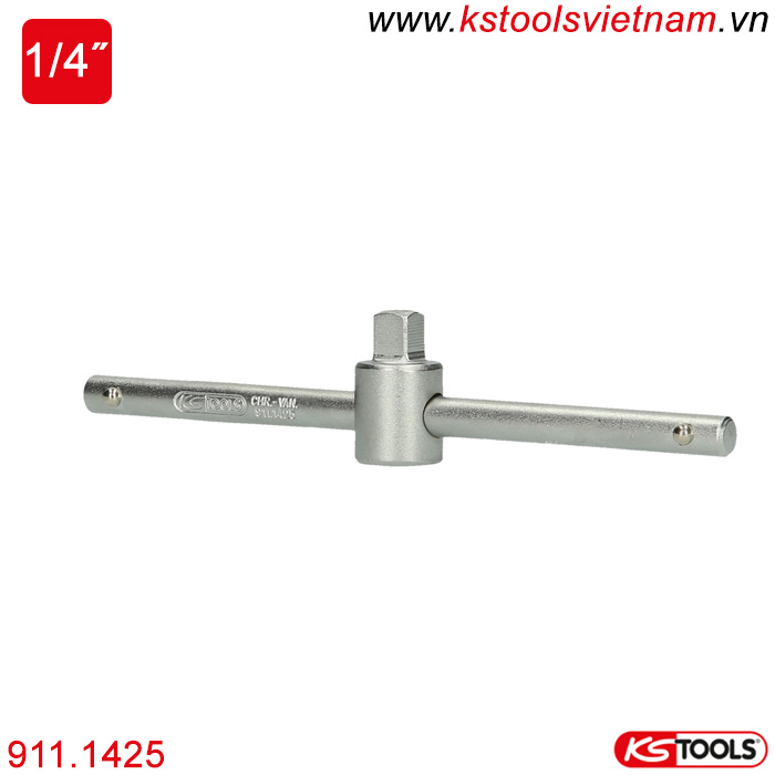 Thanh trượt chữ T đầu vuông 1/4 inch 911.1425 KS Tools