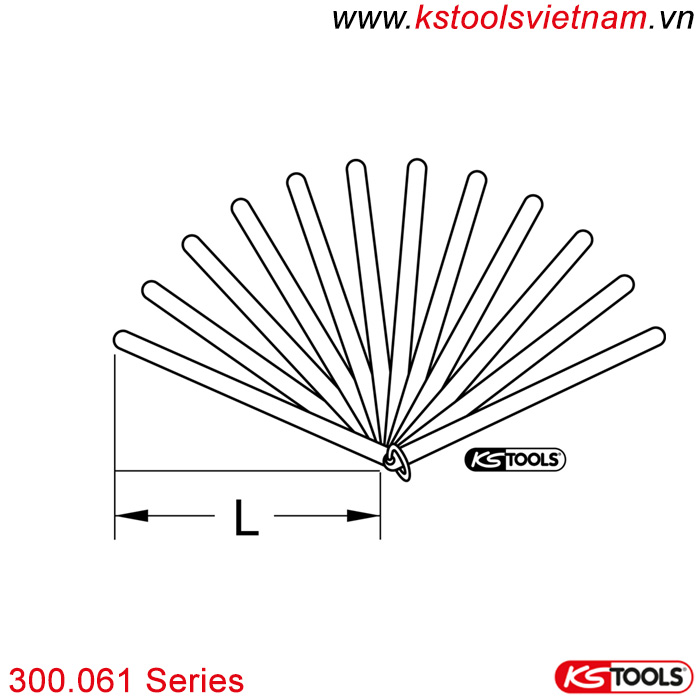 Thước đo khe hở 300.061 series KS Tools