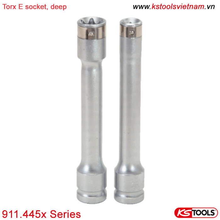 torx E socket dài tháo lắp cửa bản lề xe ô tô 911.445 Series KS Tools