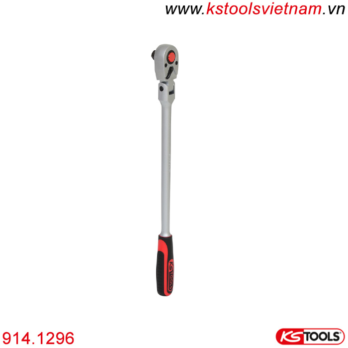 Tay vặn nhanh 1/2 inch 72 răng đầu lắc léo KS Tools 914.1296