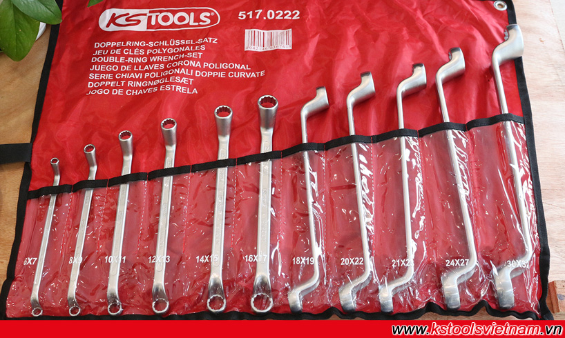 Cờ lê 2 đầu tròng tự lắc ratchet KS Tools Germany