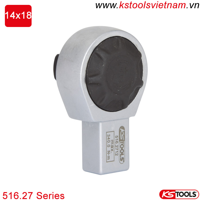 Đầu bánh cóc đảo chiều rời, 14x18mm, 516.2712 KS Tools