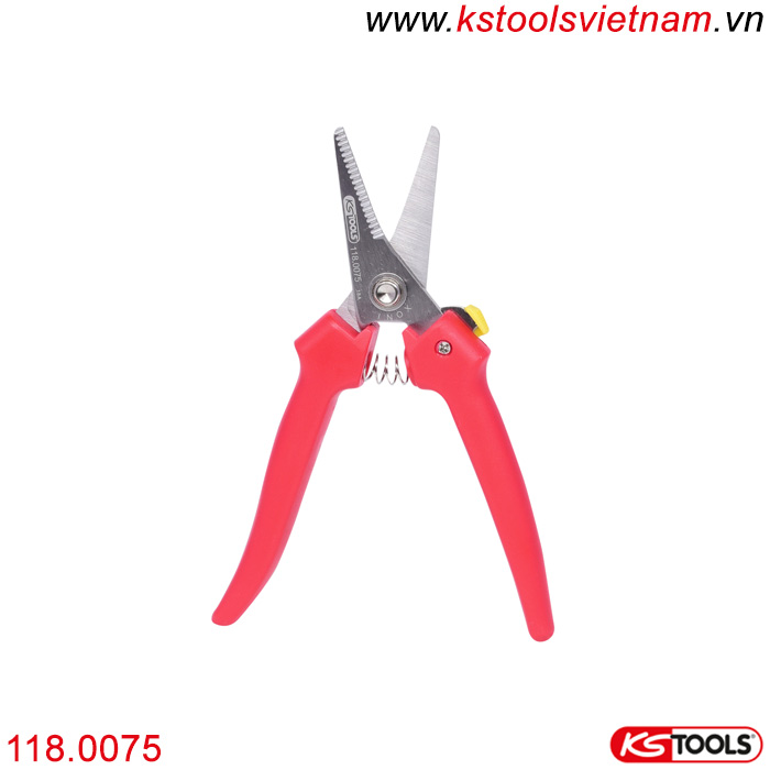 Kéo cắt đa năng có răng cưa 145 mm KS Tools 118.0075