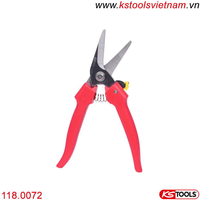 Kéo cắt đa năng có răng cưa 185 mm KS Tools 118.0072 cắt góc cạnh