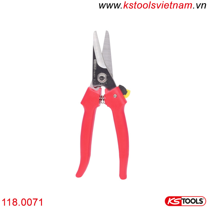 Kéo cắt đa năng có răng cưa 190 mm KS Tools 118.0071