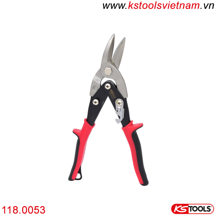 Kéo cắt kim loại 240 mm KS Tools 118.0053 cắt tay trái. 