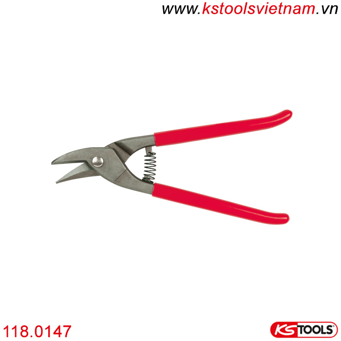 Kéo cắt thép tấm mỏ quạ KS Tools 118.0147 cắt thuận tay phải.