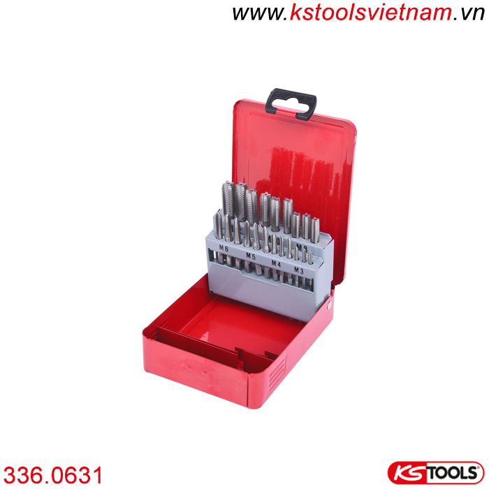 Bộ mũi taro ren 21 chi tiết M3-M12 KS Tools 336.0631