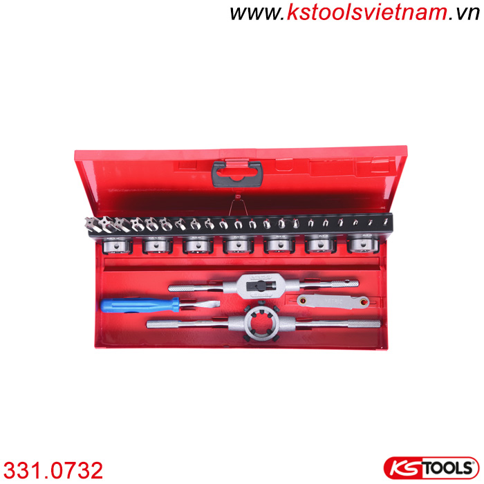 Bộ tara bàn ren trong ngoài 32 món KS Tools 331.0732