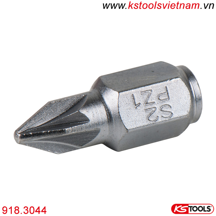 Mũi vít (bit) mini 1/4 inch đầu Pozi PZ 0, 18mm 918.3044 KS Tools