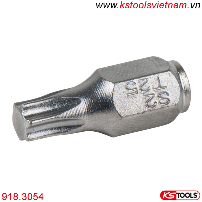 Mũi vít (bit) mini 1/4 inch đầu hoa thị T10, 18mm 918.3054 KS Tools