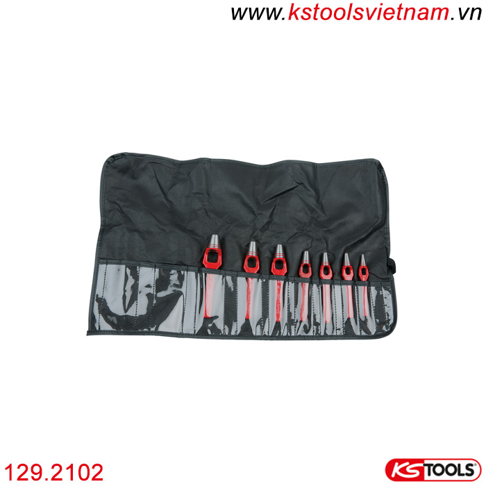 Bộ đục gioăng đục lỗ 7 chi tiết KS Tools 129.2102