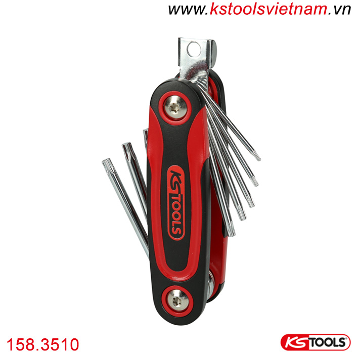 Bộ chìa lục giác hoa thị 8 cây 158.3510 KS Tools