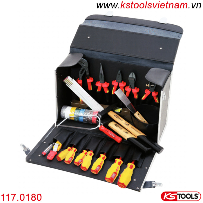 Bộ dụng cụ thợ điện cách điện 1000V 30 chi tiết 117.0180 KS Tools