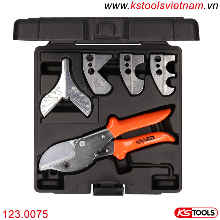 Bộ kéo cắt ống nhựa đa năng 7 chi tiết 123.0075 KS Tools