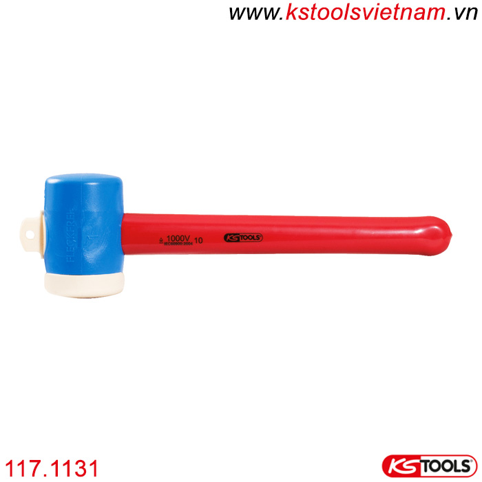 Búa nhựa cán cách điện 1000V VDE Ø 55mm 117.1131 KS Tools