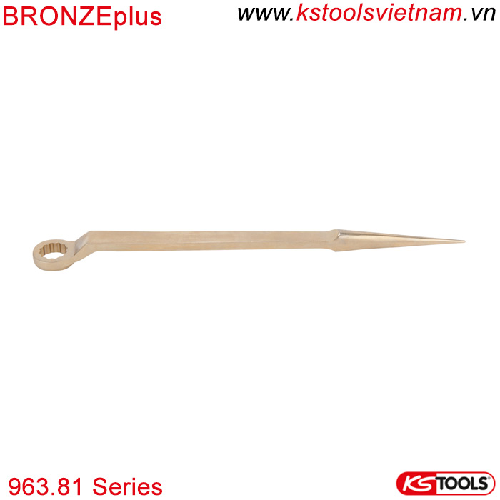 BRONZEplus Cờ lê đuôi chuột 1 đầu vòng bằng đồng 963.81 series KS Tools