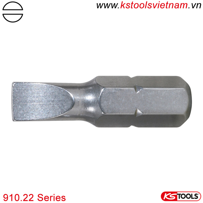 Đầu bít dẹt bằng INOX 1/4 inch 910.22 series KS Tools