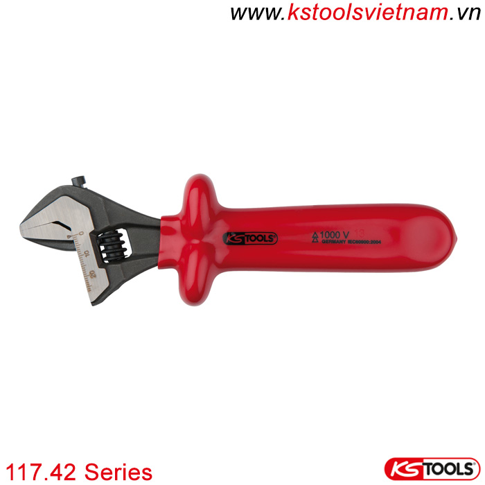 Mỏ lết cán cách điện 1000V VDE 117.42 series KS Tools