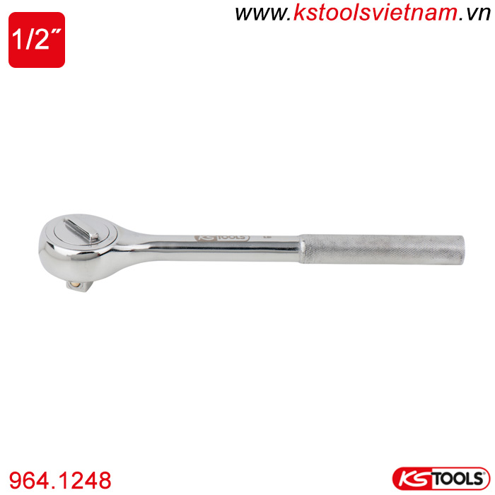 Tay vặn nhanh 1/2 inch thép không gỉ 964.1248 KS Tools