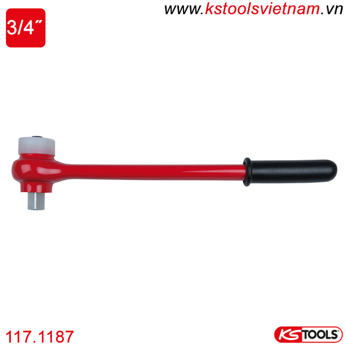 Tay vặn nhanh cách điện 32 teeth VDE 3/4 inch 117.1187 KS Tools