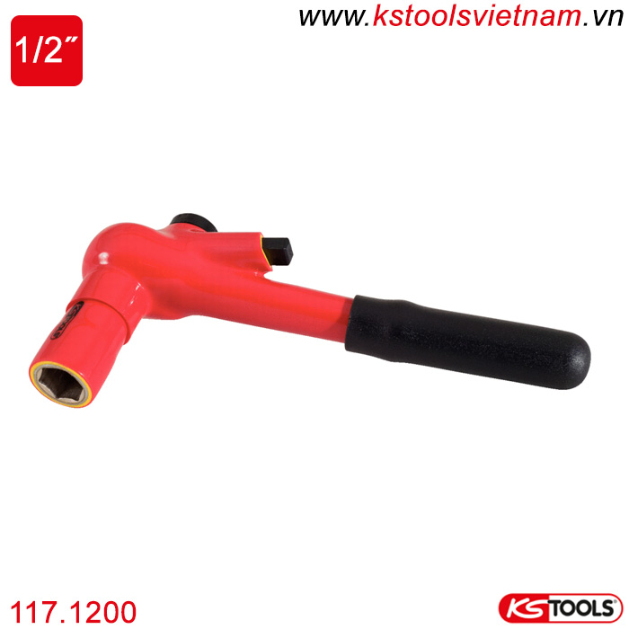 Tay vặn nhanh cách điện 1000V có khóa 1/2 inch 117.1200 KS Tools