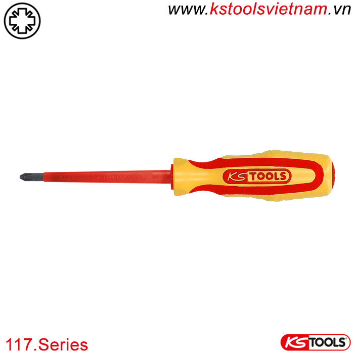 Tô vít PZ cách điện 1000V VDE 117. series KS Tools