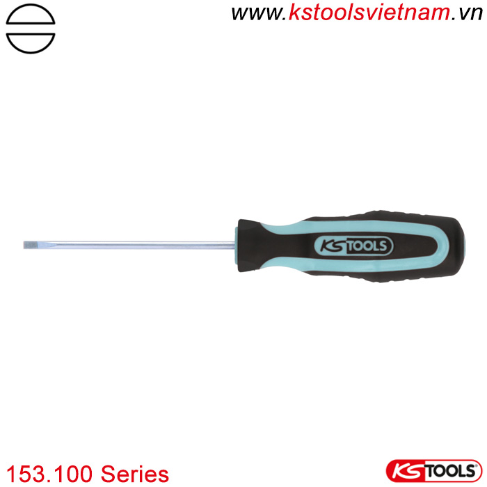 Tô vít det 2 cạnh thép không gỉ 153.100 series KS Tools