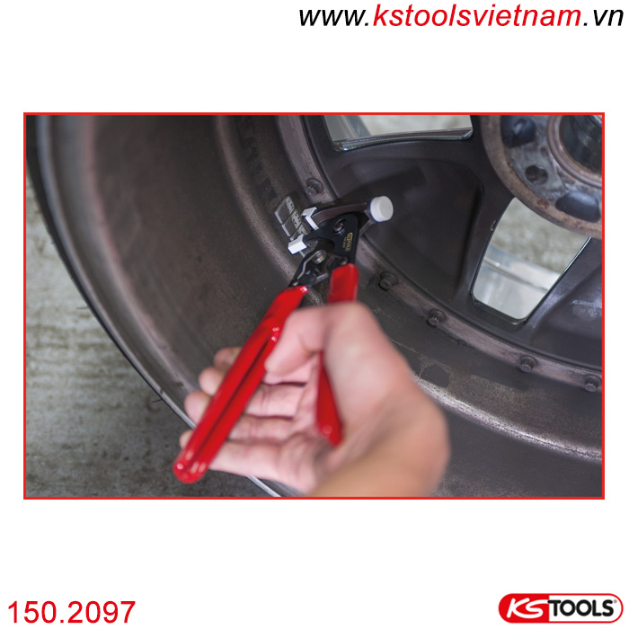 Kìm tháo chì cân bằng động bánh xe ô tô 150.2097 KS Tools