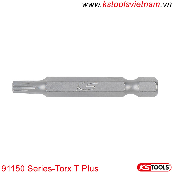 Mũi vít Torx Plus có lỗ 1/4 inch 50mm 91150 Series-Torx T Plus KS Tools 