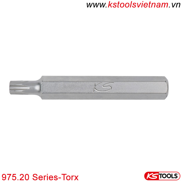 Mũi vít đầu Torx hoa thị 10mm 975.20 Series-Torx KS Tools Germany