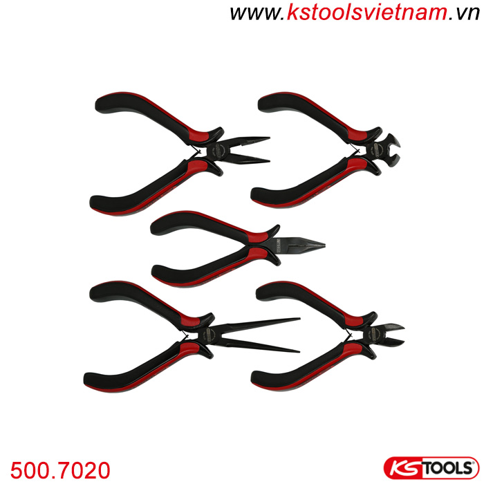 Bộ kìm chính xác 5 chiếc KS Tools 500.7020.