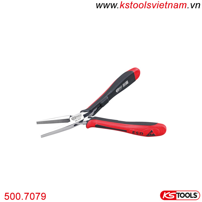 Kìm dẹt chống tĩnh điện ESD 150 mm KS Tools 500.7079.