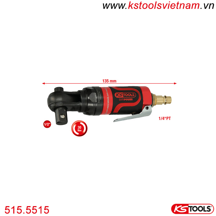 Máy vặn ốc tay ngang khí nén 1/2 inch 30 Nm KS Tools 515.5515