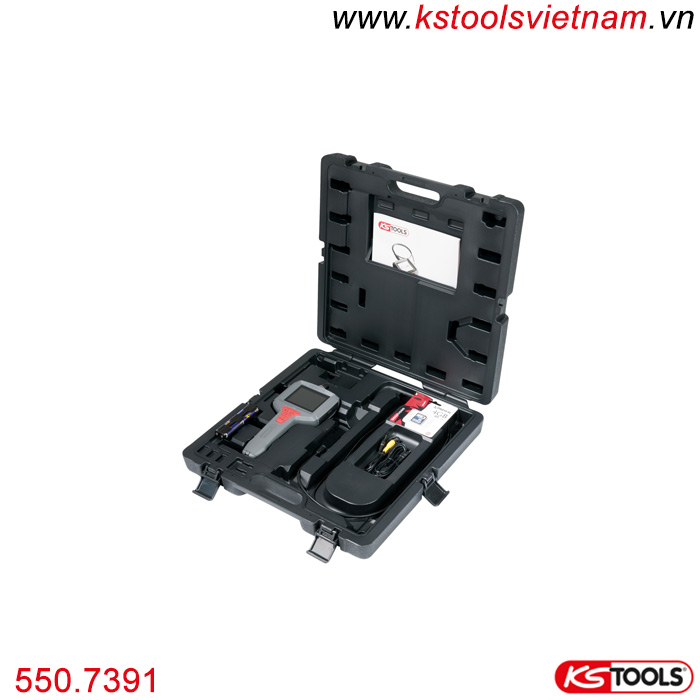 Bộ camera nội soi công nghiệp 6 chi tiết KS Tools 550.7391.