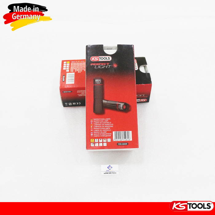 Đèn pin cầm tay 130 Lumen KS Tools 150.4420